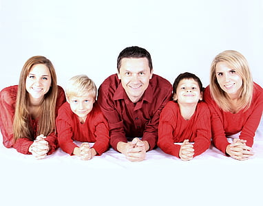 family picture in red tops thumbnail