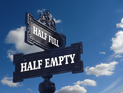 Half Full and Half Empty street signage thumbnail