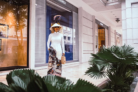 Woman Standing By The Hallway thumbnail