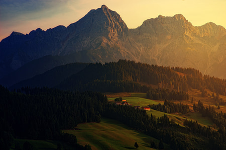 green trees beside mountains thumbnail