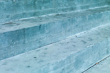 Texture shot of blue wooden steps thumbnail