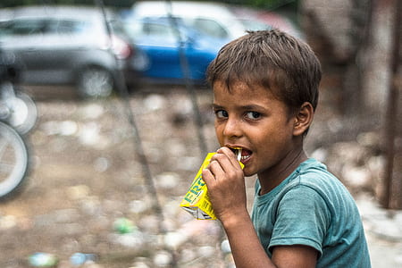 boy drinking milk in box thumbnail