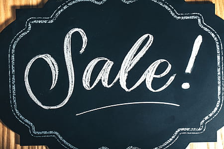 Sale Sign In Chalk Photo thumbnail