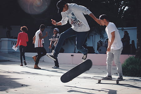 man doing tricks on skateboard thumbnail