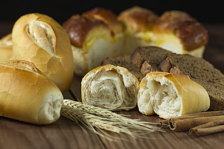 wheat bread and cinnamon on table thumbnail