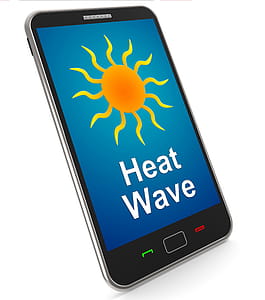 Heat Wave On Mobile Meaning Hot Weather thumbnail