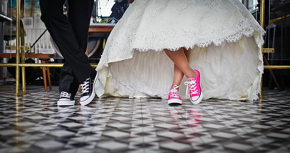 photo of two person wearing casual shoes thumbnail