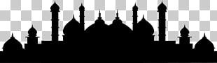 Istanbul Mosque Islam , Islamic mosque silhouette material PNG clipart