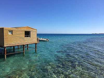 brown house in body of water thumbnail
