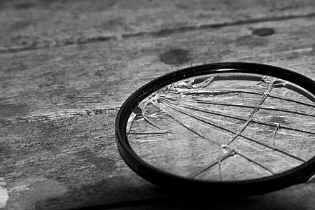 closeup photo of broken magnifying glass thumbnail