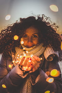 Woman Standing in Bokeh Photography thumbnail