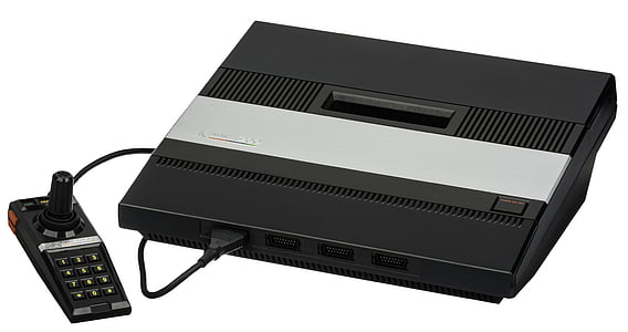 black and gray corded game console thumbnail