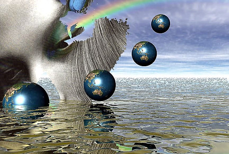 graphic, computer, earth, human, rainbow, face thumbnail