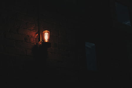 brown and orange sconce lamp thumbnail