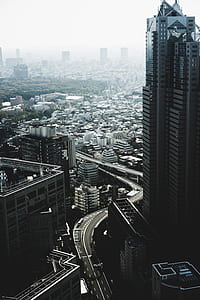 aerial photography of city buildings thumbnail
