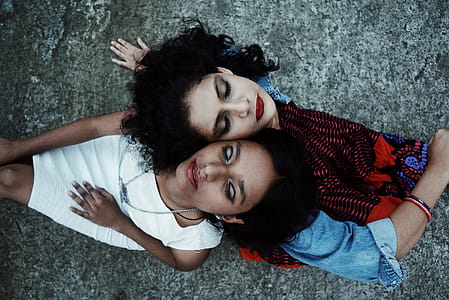 Two Women Looking Up thumbnail