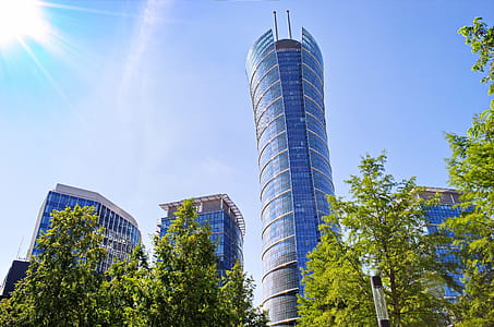 Warsaw Spire Glass Window Building Skyscraper thumbnail