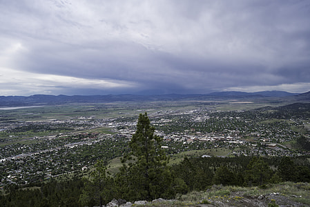 Mountainside landscape and town in Helena thumbnail