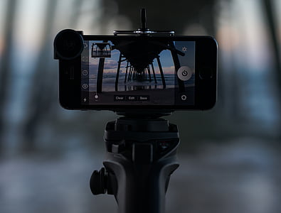 close-up photo of post-2017 iPhone taking photo thumbnail