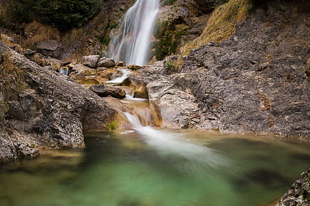time lapse photography of waterfall thumbnail