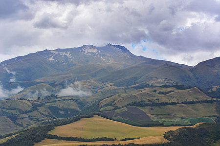 aerial photography of mountains at daytime thumbnail