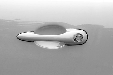 white vehicle door handle thumbnail