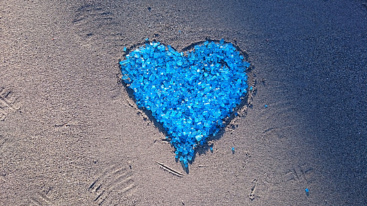blue heart beads at daytime thumbnail