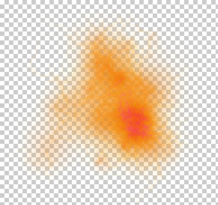 Orange Smoke Crack Effect Element, yellow and red nebula PNG clipart