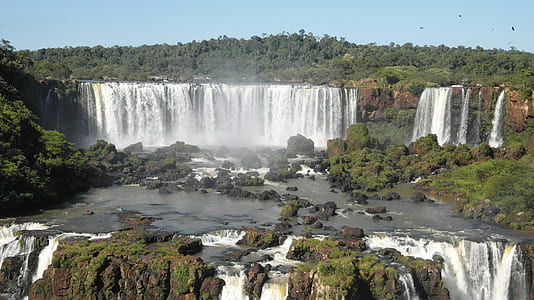 aerial photography of waterfall during daytime thumbnail