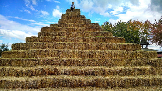 person sitting on top of pyramid thumbnail