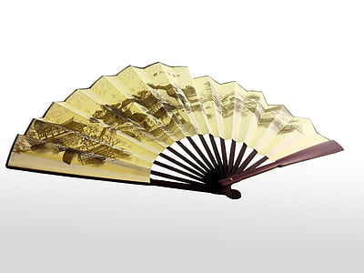 beige and brown hand fan illustration thumbnail