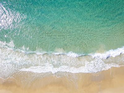 aerial photography of beach thumbnail