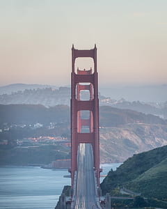 Golden Gate Bridge with mountain background thumbnail