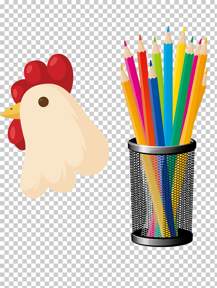 Colored Pencil Crayon Head Pen Holder Png Clipart Free Cliparts Uihere