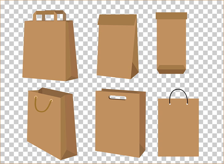 Paper bag Kraft paper, Kraft paper bag PNG clipart