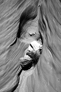 Grayscale Photography of Antelope Canyon thumbnail