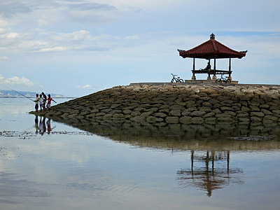 red pagoda near cliff thumbnail