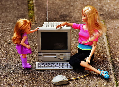 two Barbie dolls thumbnail