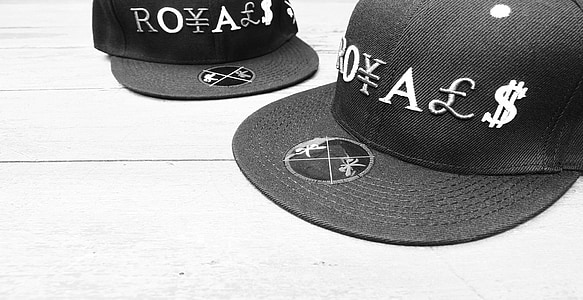 two black Royal fitted caps thumbnail