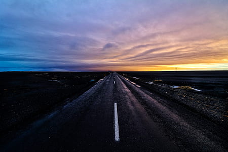 empty road during golden hour thumbnail