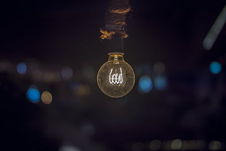 lightbulb in tilt-shift photography thumbnail