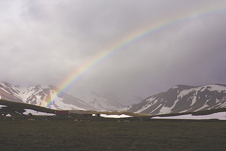 black mountains under the rainbow thumbnail