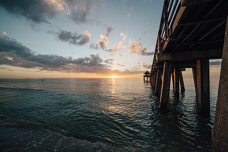 Scenic View of Sea at Sunset thumbnail