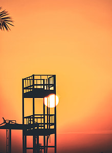 silhouette of watch tower thumbnail