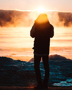 person near ocean thumbnail