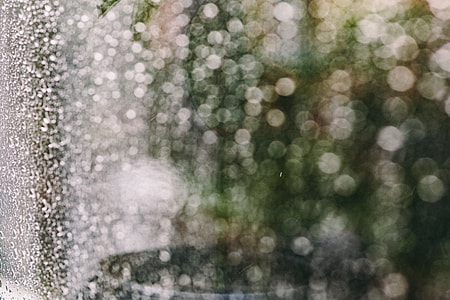 Working with old typewriter in the rainy day thumbnail