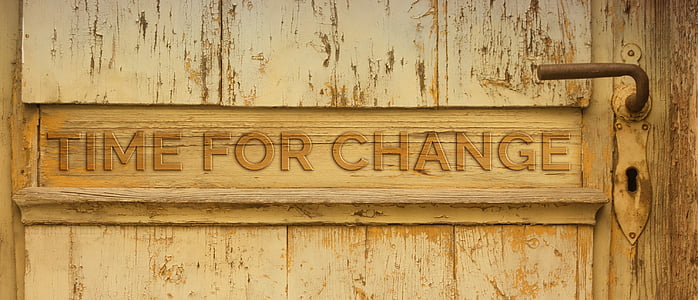brown wooden signage showing time for change text thumbnail
