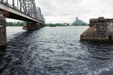 Railroad bridge in Riga thumbnail