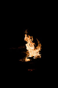 burning wood on dark thumbnail