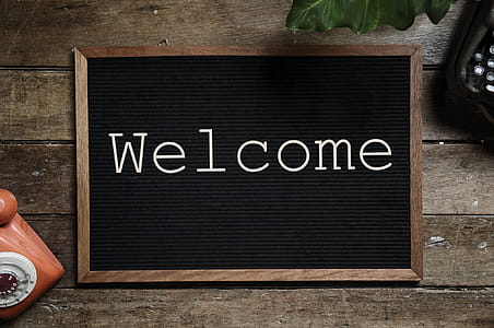 Brown And Black Welcome Bulletin Board thumbnail